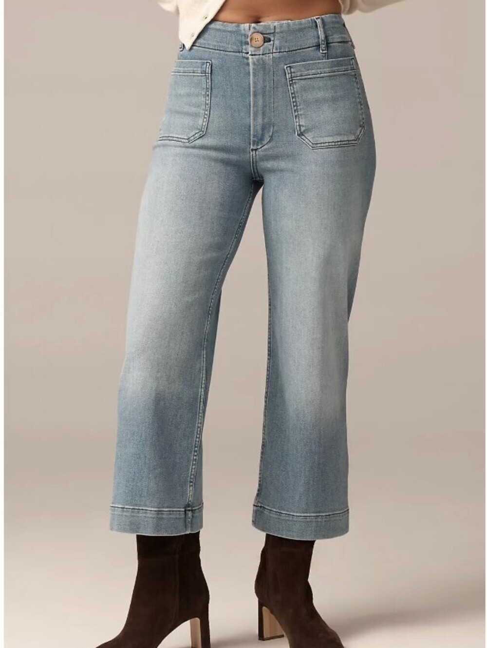 Maeve The Colette Crop Wide-Leg Pants Jean Size 18W - Picture 1 of 9